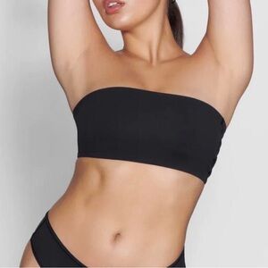 Skims Fits Everybody Bandeau Bra 2 Pack Size 3x Onyx and Beige NWT